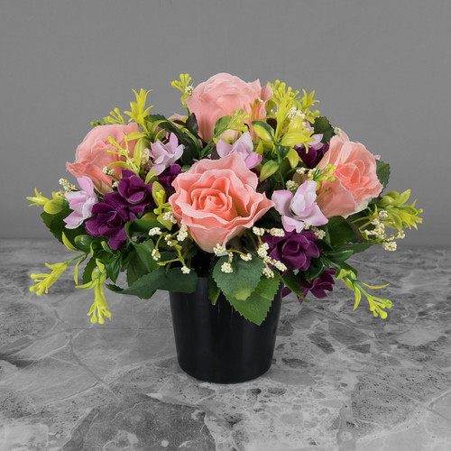 Grave pot artificial - artificial, silk