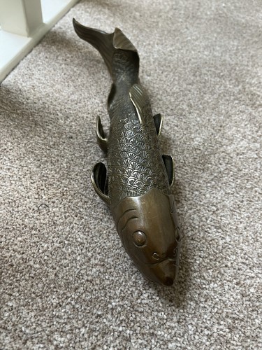 Bronze japanese koi - japanese, ornament