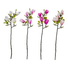 3PCS Faux White Magnolia