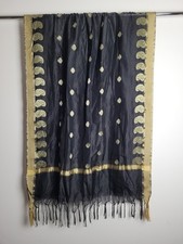 Black and Gold Dupatta Scarf