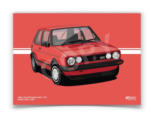 Volkswagen golf gti mk1 red - golf,