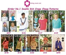Sirdar No.1 DK Crepe Patterns
