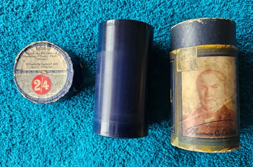 Edison blue amberol cylinder - edison,
