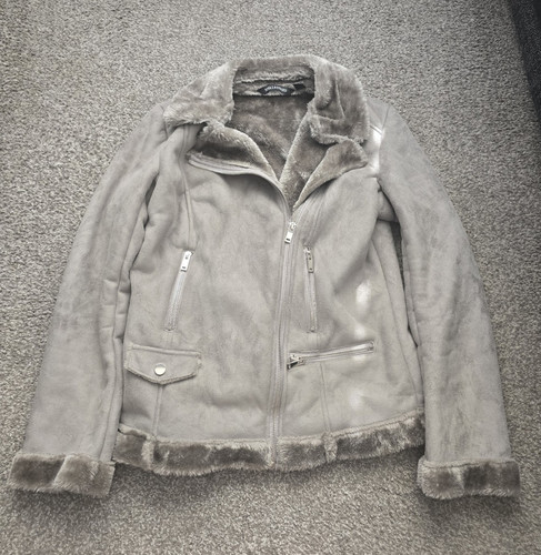 Nina leonard grey faux - grey, fur