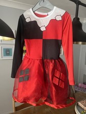 Harley Quinn Black and White Toddler Fancy Dress Costume 18-24 MTHS (No Hat) DC