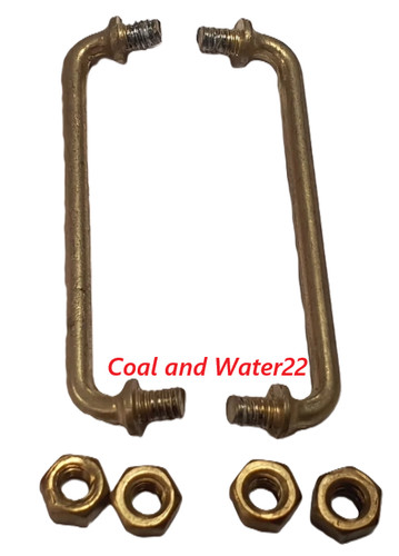 Pair brass cab door handles - of,