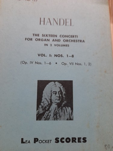 Handel concerti for organ - for,