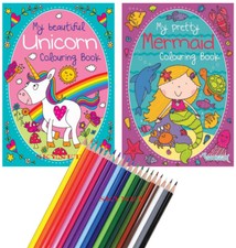 CHILDRENS GIRLS COLOURING BOOK
