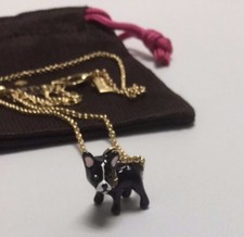 Kate Spade New York Ma Chérie Antoine French Bulldog Mini Pendant Necklace New