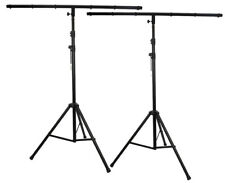 Stage Lighting Stands with T Bar for 6 Fixings Pair of 3.5M