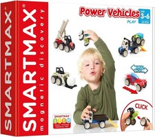 SMARTMAX - Power Vehicles, Magnetic Discovery Play Set, 25 pieces, 3+ Years