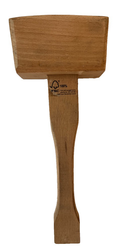 Vintage wood carvers - wood, mallet