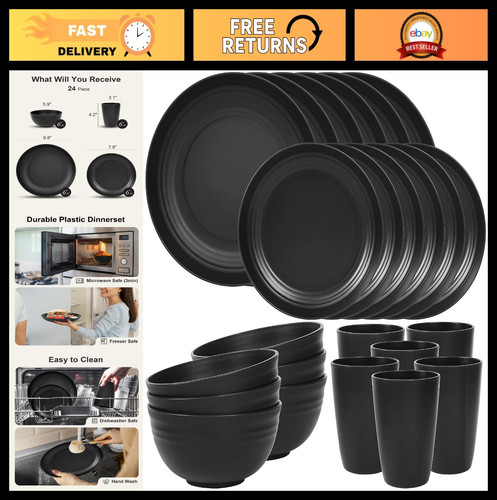 Piece dinnerware set for - 24-piece,