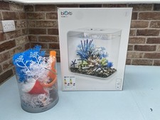 Biorb Flow 30L Fish Tank with LED Lighting + Filter, Two Heaters, Extra Plants