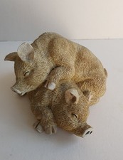 Vintage Resin Pigs Sleeping