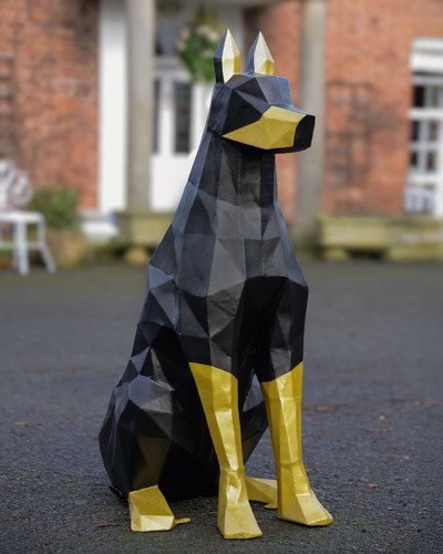 Modern indoor doberman - modern,