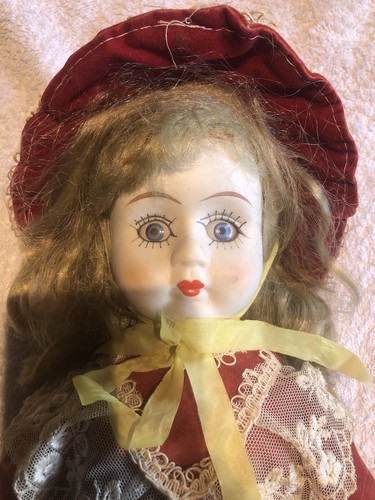 Old porcelain doll - porcelain,