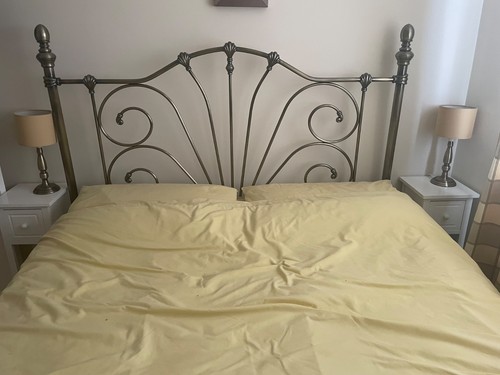 King size headboard antiqued - headboard,