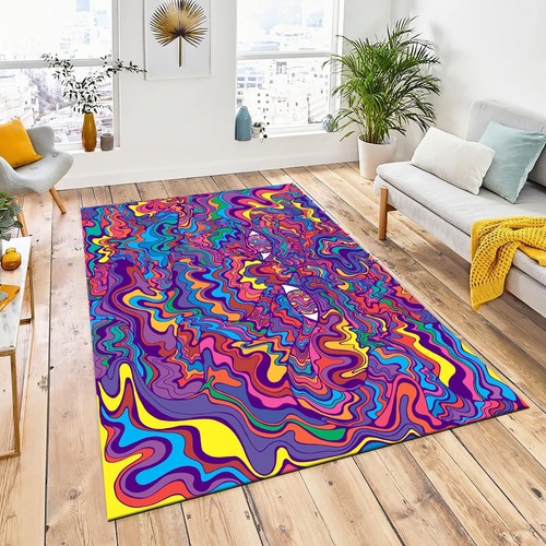 Psychedelic tapestry rug - tapestry,