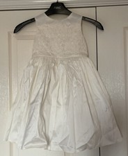 Next Girls Signature Gorgeous  Ivory Silk Bridesmaid Dress Size 3yrs 💐BNWT