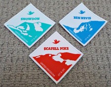 Japan World Scout Jamboree 2015 Set of Three Peaks Embroidered Cloth Patches