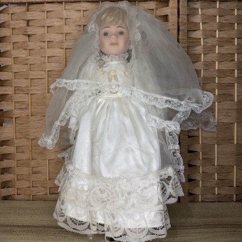 Porcelain girl doll - porcelain, blonde