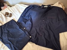 Mens Navy Pyjamas Size Large