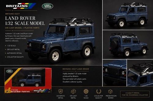 Britains 43217 land rover - 43217, blue