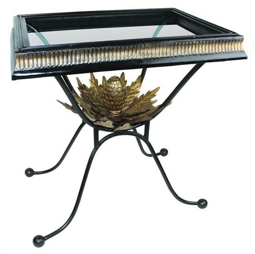 Black wrought iron - wrought, artichoke