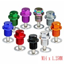M14 x 1.25 Car Engine Magnetic Oil Drain Plug Screw Nut  Bolt Sump Nut Universal