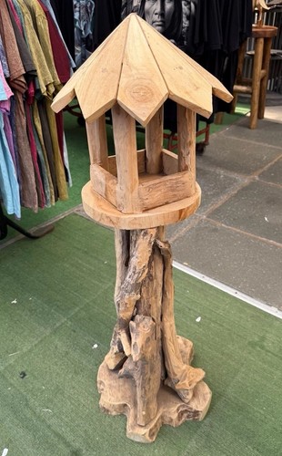 Carving solid wooden bird - solid,