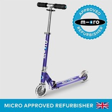 Micro Scooters Micro Sprite LED Push Scooter Foldable Kids Blue/Black/Pink,