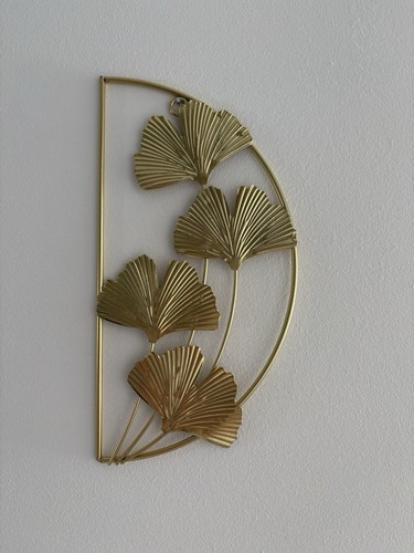 1pc gold metal leaf wall - gold,