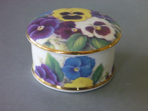 Albertine trinket pot pansy - pot,