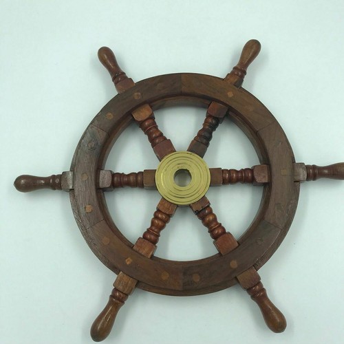 Nautical wood and - wood, brass