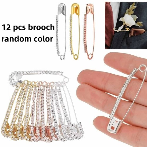 12pcs rhinestone safety - 12pcs,