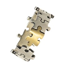 Charming Gold Plated Jigsaw