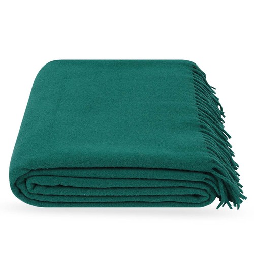 Green 140x210 throw - made, of