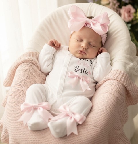 Newborn baby girl babygrow - girl,