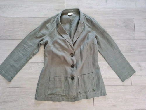 Linen blazer green size uk - size, 12