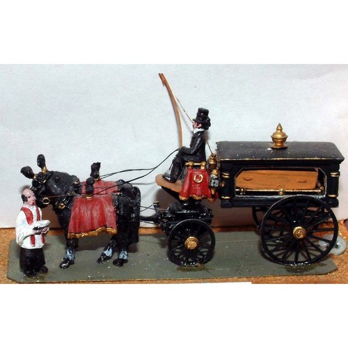 Victorian horse drawn hearse - victorian,