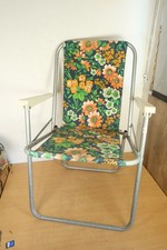 Vintage Floral Folding Chair
