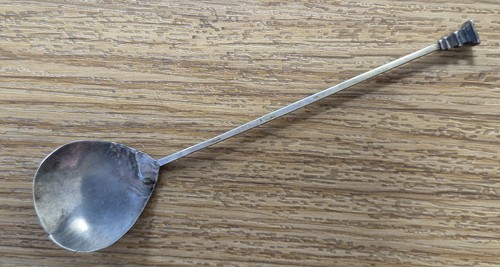 Solid silver spoon - solid, spoon,
