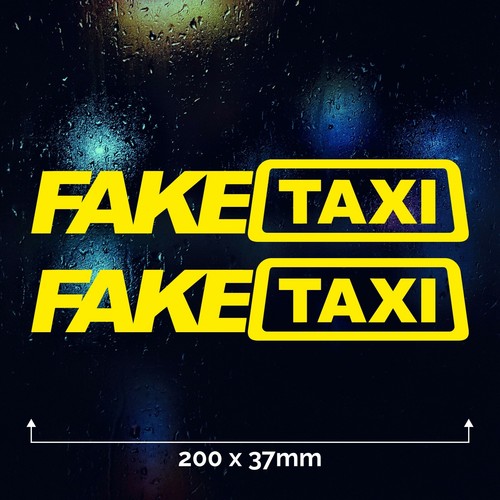 Fake taxi yellow car - 2,