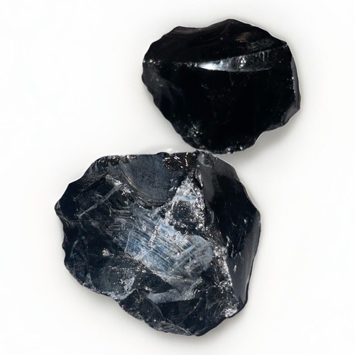 100 natural black obsidian - 2,
