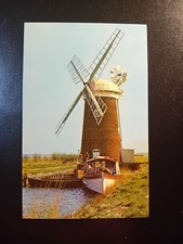 Vintage UK Postcard, Horsey Mill, Norfolk Broads, Unposted