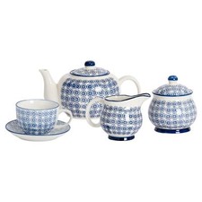 15 Piece Hand-Printed Tea Set