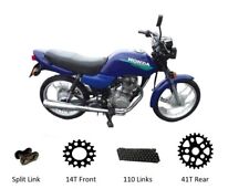 Heavy Duty Chain & Sprockets Set for Honda CG125 Brazil 1985 - 1992