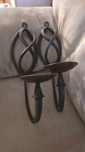 Vintage wrought iron wall - iron,