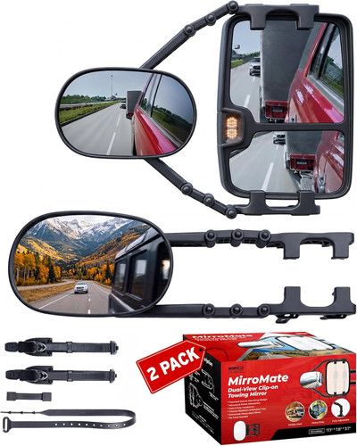 Extended towing mirrors - extended,
